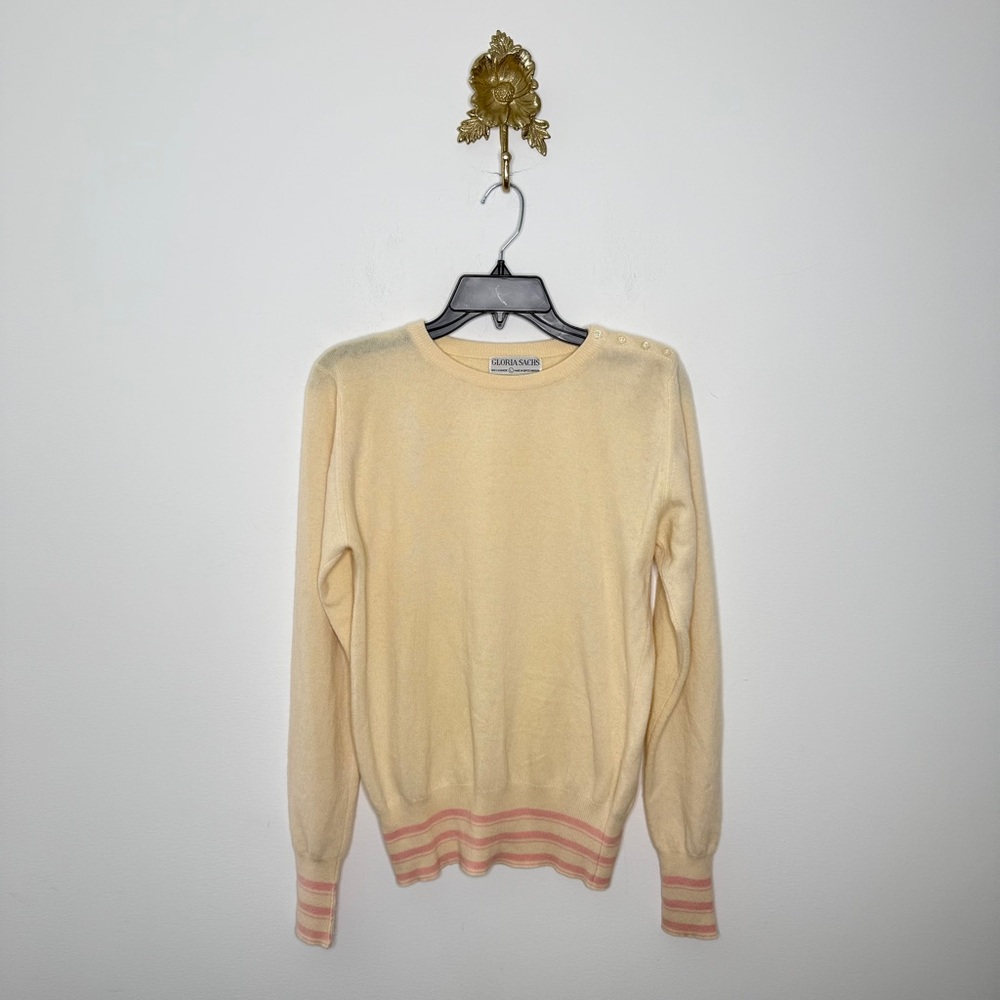 Vintage Gloria Sachs Cashmere Sweater L